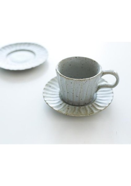 Stoneware Kahve Fincanı Ilkel Sanat Minimalist Küçük Mate Kupası Vintage Çay Seti Kupası | Teacup tabak Setleri (Yurt Dışından) fırsatları