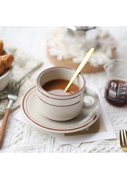 Seramik Öğleden Sonra Çay Kahve Fincanı Minimalist Ingilizce Modern Kahve Fincanı Dışında Tazas De Cafe Ev Aksesuarları BS50CC | Kahve Kupası ve tabak Setleri (Yurt Dışından) fiyatları