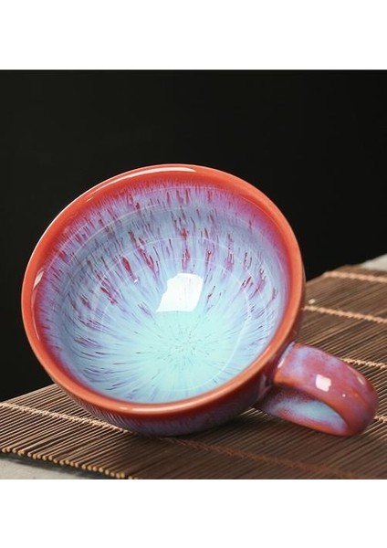 Vintage Seramik Kahve Fincanları Avrupa Tarzı Küçük Lüks Süt Su Kupası ve Daire Seti Fırçalanmış Sır Retro Teacup Hediye | Kupalar (Yurt Dışından)
