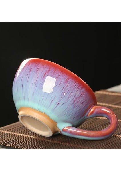Vintage Seramik Kahve Fincanları Avrupa Tarzı Küçük Lüks Süt Su Kupası ve Daire Seti Fırçalanmış Sır Retro Teacup Hediye | Kupalar (Yurt Dışından)