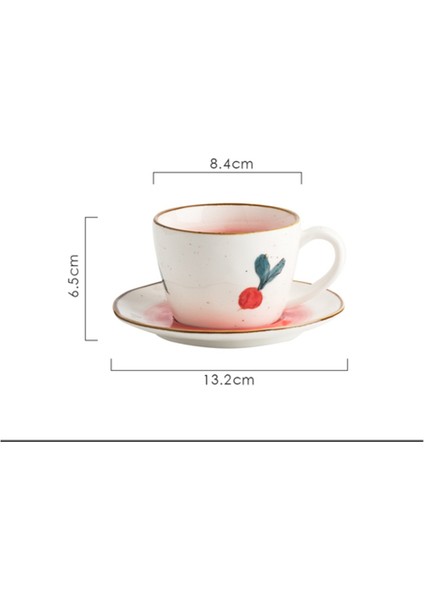 Japon Yaratıcı Lüks Seramik Kahve Fincanı Set Vintage Ev Öğleden Sonra Çay Bardağı Seti Sevimli Copo Cafe Mutfak Aksesuarları BD50 | Kupa ve tabaklar (Yurt Dışından) fırsatları