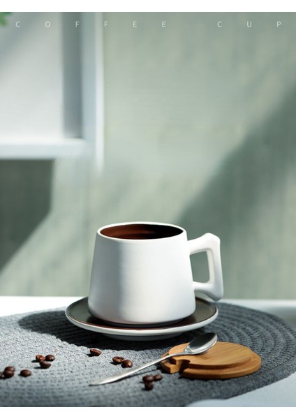 Seramik Kahve Fincanı Tabağı Kaşık Seti Kullanımlık Japon Çay Bardağı Set Croçcy Vintage Mutfak Yemek Seti | Teacup tabak Setleri (Yurt Dışından) fırsatları