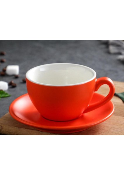220ML Avrupa Tarzı Yaratıcı Seramik Kupası Porselen Kahve Fincanları Çay Kupalar Ofis Kahvaltı Süt Kupa Su Drinkware | Kahve Kupası ve tabak Setleri (Yurt Dışından)