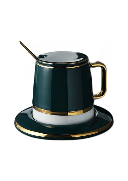 Avrupa Kahve Kupaları Ev Drinkware Temel Öğleden Sonra Çay Bardağı Seti Retro Seramik Kahve Fincanı ve Daire Hediye Kutusu Paketi | Kahve Kupası ve tabak Setleri (Yurt Dışından)