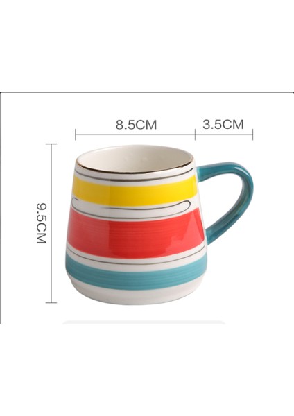 Nordic Kahve Fincanı Seramik Öğleden Sonra Çay Büro Sevimli Lüks Çevre Dostu Arapça Mate Kupası Seyahat Porselen As De Cafe Drinkware 50 | Teacup tabak Setleri (Yurt Dışından)