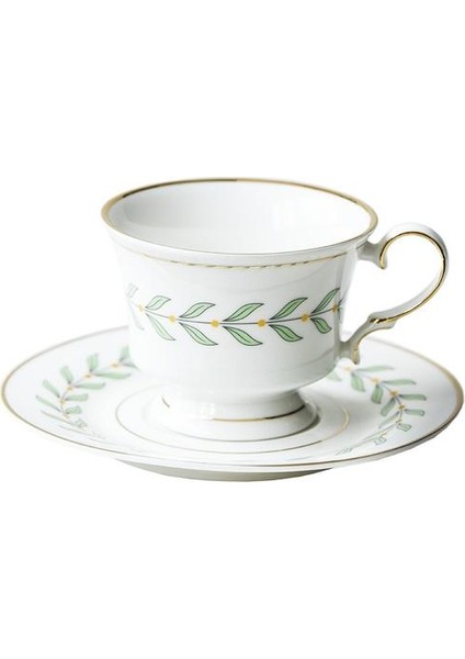 Vintage Seramik Kahve Fincanı ve Tabağı Porselen El Boyalı Altın Ingilizce Öğleden Sonra Çay Bardağı ve Sacer Tazza Colazione Drinkware | Kahve Kupası ve tabak Setleri (Yurt Dışından)