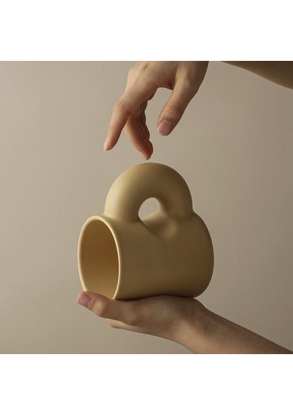 300 ml Yaratıcılık Yüksek End Avrupa Seramik Kupa Yağ Kupası ve Daire Ev Dekorasyon Çift Kahve Süt Kek Drinkware Set Sıcak | Kahve Kupası ve tabak Setleri (Yurt Dışından)