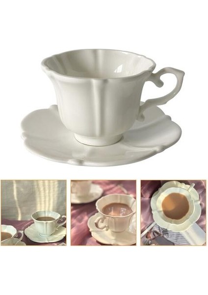 1 Set Porselen Kahve Fincanı Daire Kiti ile Öğleden Sonra Çay Bardağı ve Çanak Seti | Kupa ve tabaklar (Yurt Dışından)