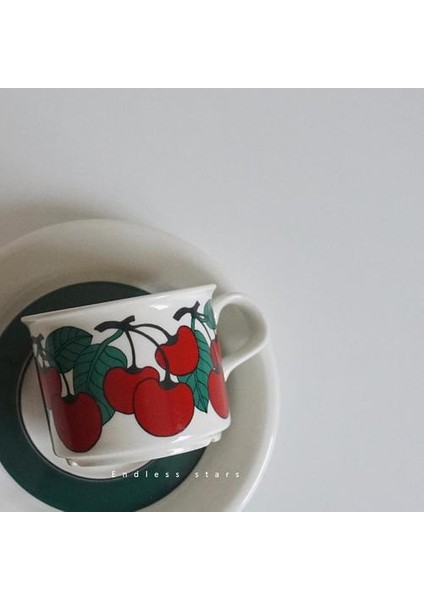 Vintage Porselen Seramik Kahve Fincanı Plaka Avrupa Eko Dostu Sevimli Espresso Bardak Kupası Çay Kupası ve Sacer Drinkware | Kahve Kupası ve tabak Setleri (Yurt Dışından) fiyatları