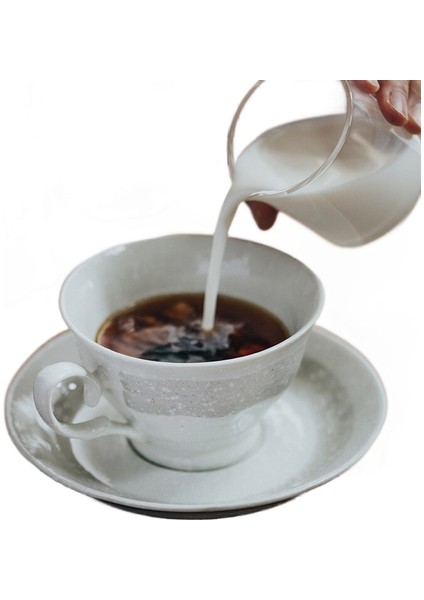 Retro Seramik Kahve Kupa Çay Bardağı ve Tabağı Seti Stoneware Kupalar Ingilizce Latte Kupası Kahvaltı Kupası Cafe Drinkware | Kahve Kupası ve tabak Setleri (Yurt Dışından)