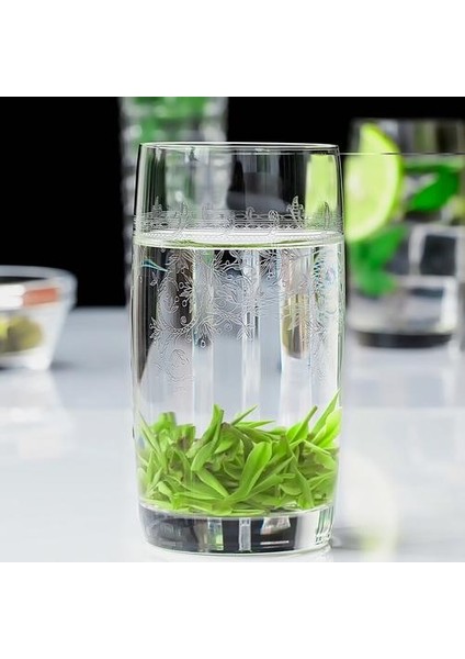 366 ml Yaratıcı Oyma Çiçekler Kristal Cam Bardak Tumbler Cam Viski Çay Suyu Gözlük Şarap Bardak Bar Hotel Party Düğün Drinkware | Gravür (Yurt Dışından) modelleri