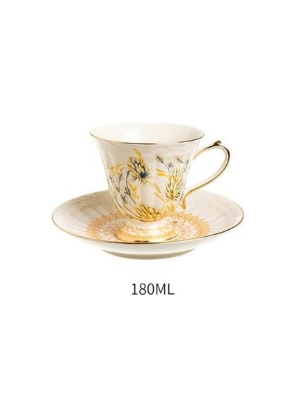 Kahve Fincanı ve Tabağı Fransız Tarzı Altın Retro Mahkemesi Feng Shui Kupası Ev Öğleden Sonra Çay Kupası Pot Yaratıcı Avrupa Seramik Kupası Kupa | Kupalar (Yurt Dışından) modelleri