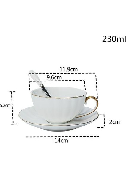 Turuncu Kabak Kupası Kemik Seramik Kahve Fincanı Set Siyah Çay Bardağı Öğleden Sonra Çiçek Çay Bardağı Sunucu Altın (Yurt Dışından) modelleri