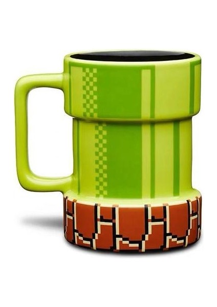 Karikatür Süper Mario Kanalizasyon Piksel 3D Kahve Kupa Seramik Ev Ofis Süt Çay Su Kupalar Doğum Günü Festivali Hediyeleri Için Drinkware Kupası | Kupalar (Yeşil) (Yurt Dışından)