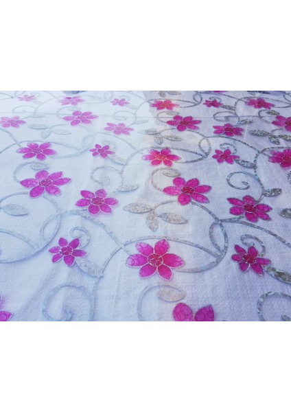 ŞEFFAF DESENLİ 80cm x 100cm MASA ÖRTÜSÜ 1.7mm KALIN PVC KAYMAZ MASA ÖRTÜSÜ