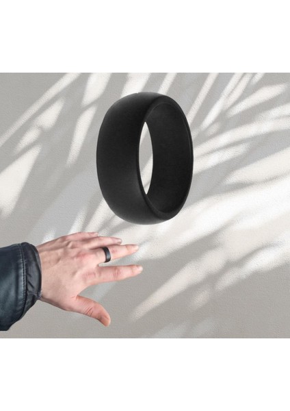 Paslanmaz Çelik Düz Siyah Alyans Yüzük fiyatları