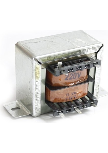 Açık Tip Sarım Trafo 15W 2X12V - 6cm x 5cm x 5cm