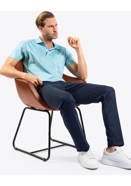 Erkek Regular Fıt Polo Yaka Tişört-Yeşil