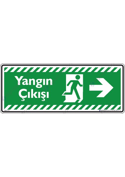 Yangın Çıkışı Sağa Ok
