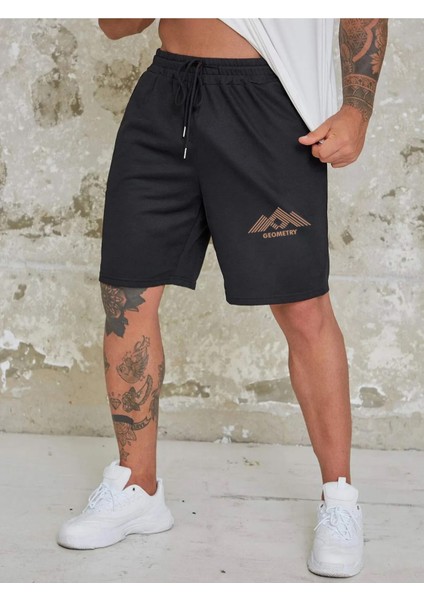 Erkek Geometry Baskılı Şort Daxis Sportwear Company