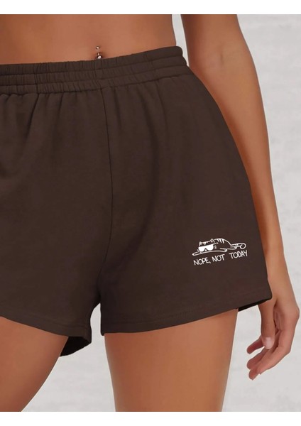 Kadın Baskılı Kısa Şort Daxis Sportwear Company