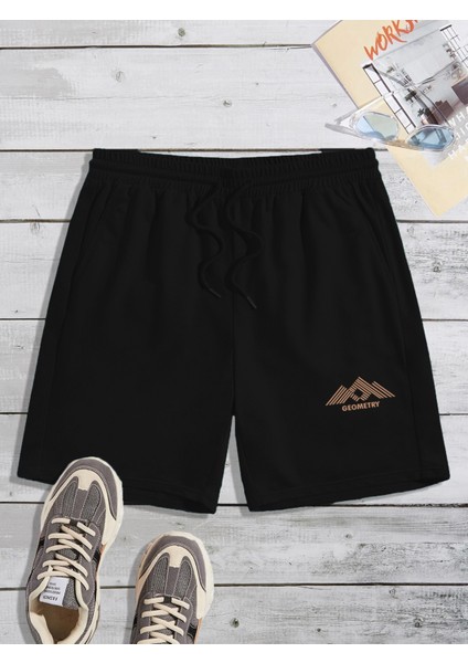Erkek Geometry Baskılı Şort Daxis Sportwear Company
