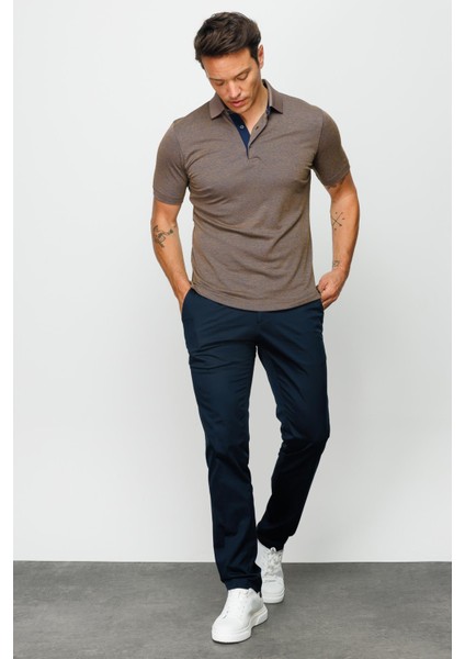 Erkek Polo Yaka T-Shirt S.kahve