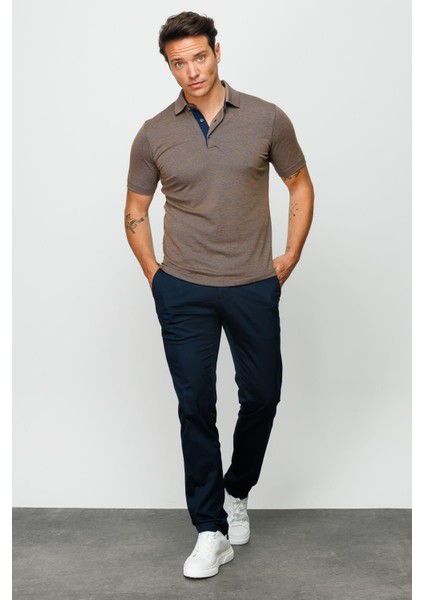 Erkek Polo Yaka T-Shirt S.kahve