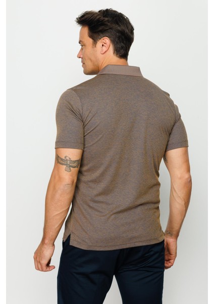 Erkek Polo Yaka T-Shirt S.kahve
