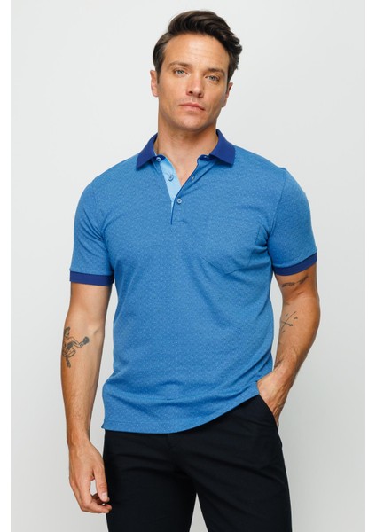 Erkek Polo Yaka Cepli Jakarlı Tshirt Saks fırsatları