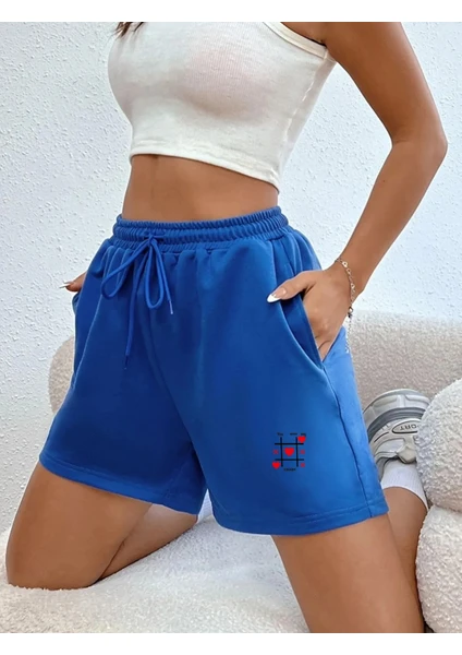 DAXİS Sportwear Company Baskılı Kadın Kısa Şort Daxis Sportwear Company