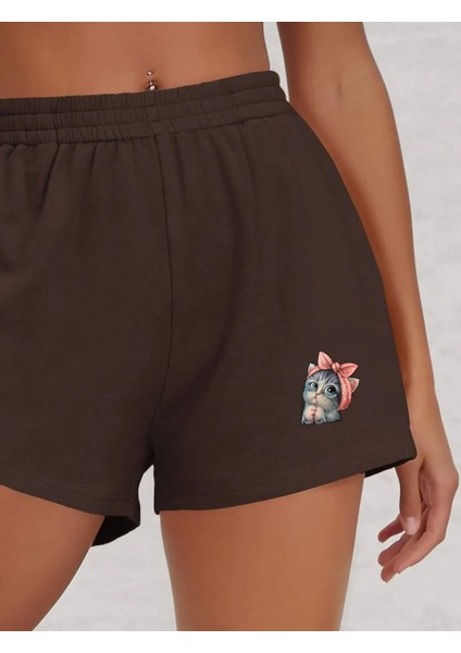 Baskılı Kadın Kısa Şort Daxis Sportwear Company