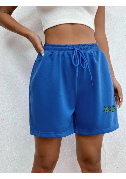 Kadın Kısa Baskılı Şort Daxis Sportwear Company fırsatları