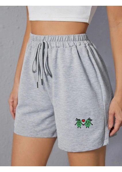 Kadın Kısa Baskılı Şort Daxis Sportwear Company fırsatları