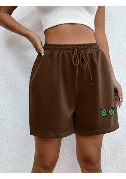 Kadın Kısa Baskılı Şort Daxis Sportwear Company modelleri