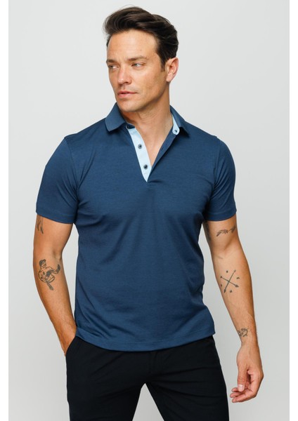 Erkek Polo Yaka T-Shirt Petrol fiyatları