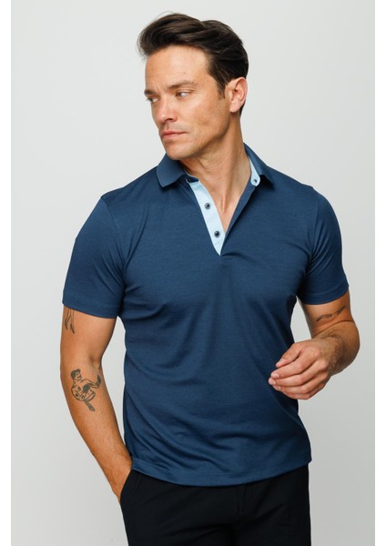 Erkek Polo Yaka T-Shirt Petrol fırsatları
