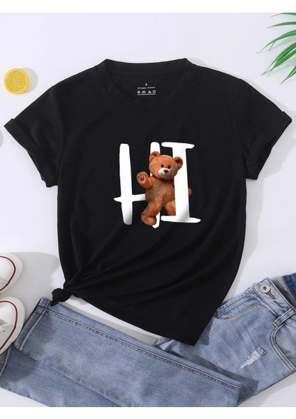 Baskılı Oversize Tshirt Daxis Sportwear Company