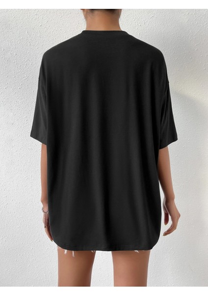 Oversize Baskılı Tshirt Daxis Sportwear Company fırsatları