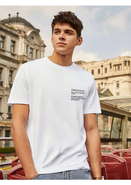 Erkek Freedom Baskılı Oversize Tshirt Daxis Sportwear Company fırsatları