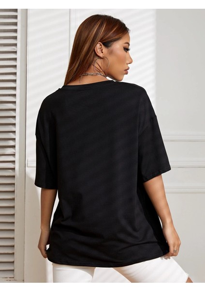 Baskılı Oversize Tshirt Daxis Sportwear Company fırsatları