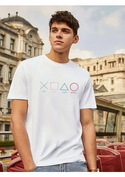 DAXİS Sportwear Company Unisex Game Baskılı Oversize Tshirt Daxis Sportwear Company