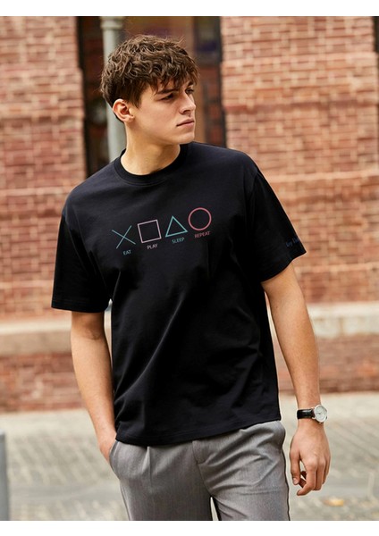 Unisex Game Baskılı Oversize Tshirt Daxis Sportwear Company