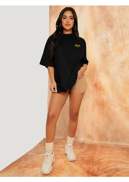 Kadın Hope Baskılı Oversize Tshirt Daxis Sportwear Company fiyatları