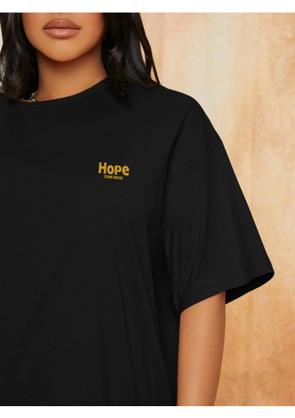 Kadın Hope Baskılı Oversize Tshirt Daxis Sportwear Company fırsatları