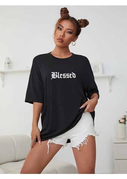 Kadın Belesed Baskılı Oversize Tshirt Daxis Sportwear Company fiyatları