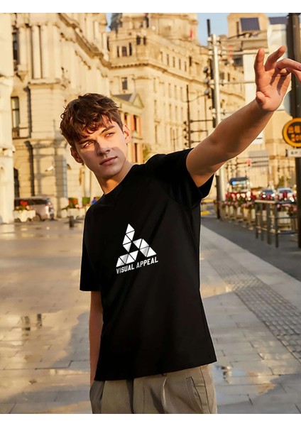 Vısual Appeal Baskılı Loversize Tshirt-Daxis Sportwear Company modelleri