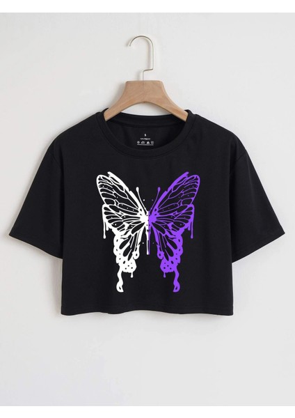 Baskılı Crop Tshirt Daxis Sportwear Company