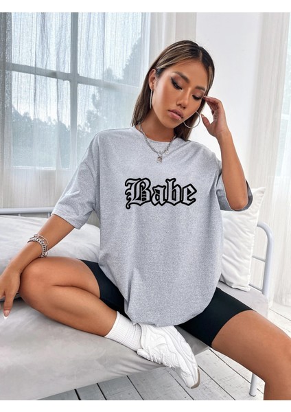 Kadın Babe Baskılı Oversize Daxis Sportwear Company fiyatları