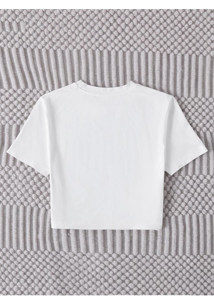 Baskılı Crop Tshirt Daxis Sportwear Company modelleri